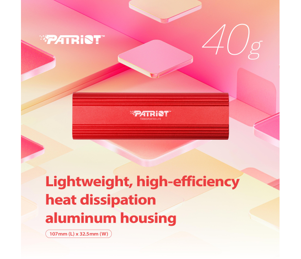 Patriot Patriot Transporter Lite 1TB Czerwony - 1364295 - zdjęcie 5